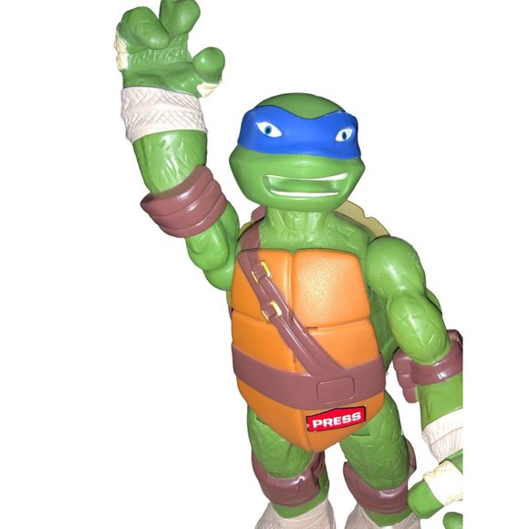 Teen Age Mutant Ninja Turtle TMNT ACTION FIGURE Blue Talking - Picture 2 of 7